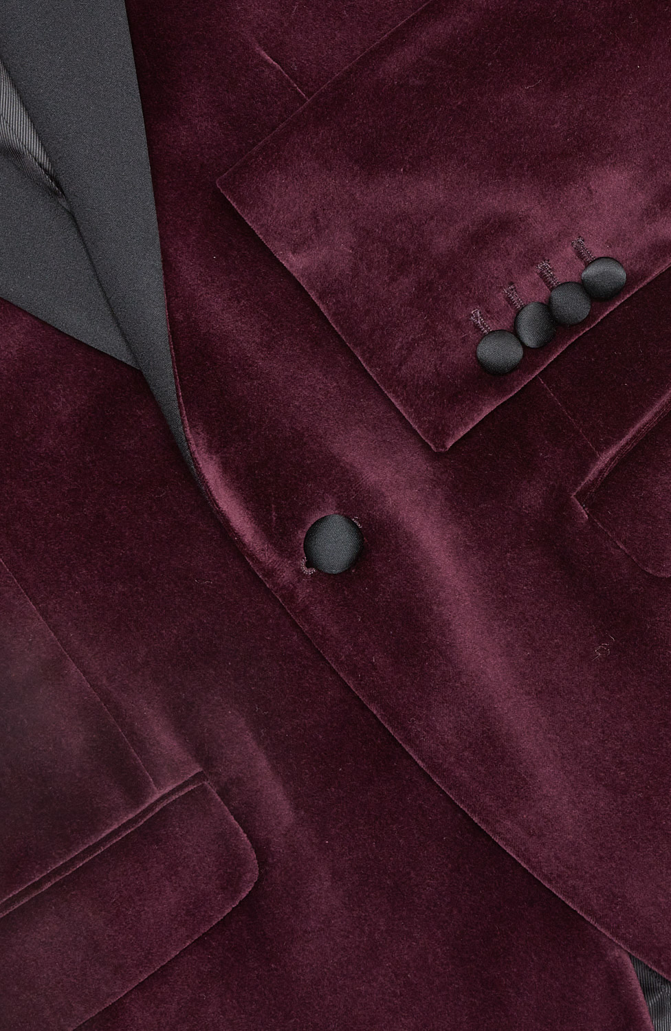 BURGUNDY VELVET TUXEDO JACKET